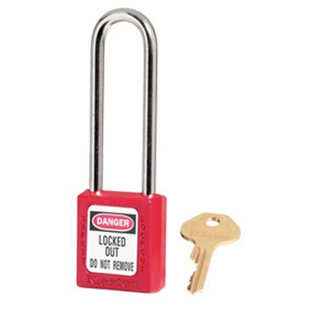 MASTER LOCK 6 Pin Red Safety Lockout Padlock with 3 in. Shackle - Pack of 6 470-410KALTRED